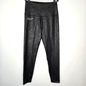 Beyond Yoga x AKT‎ Leatherette high waisted midi leggings Black size Large